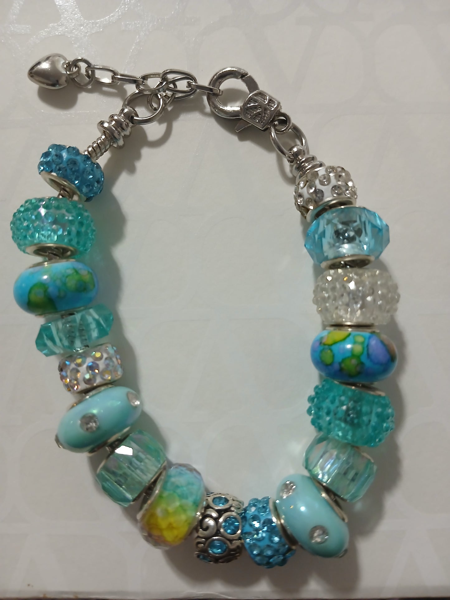 Blue Sky Pandora Style Bracelet
