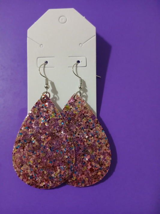Pink Confetti Sparkling Earrings