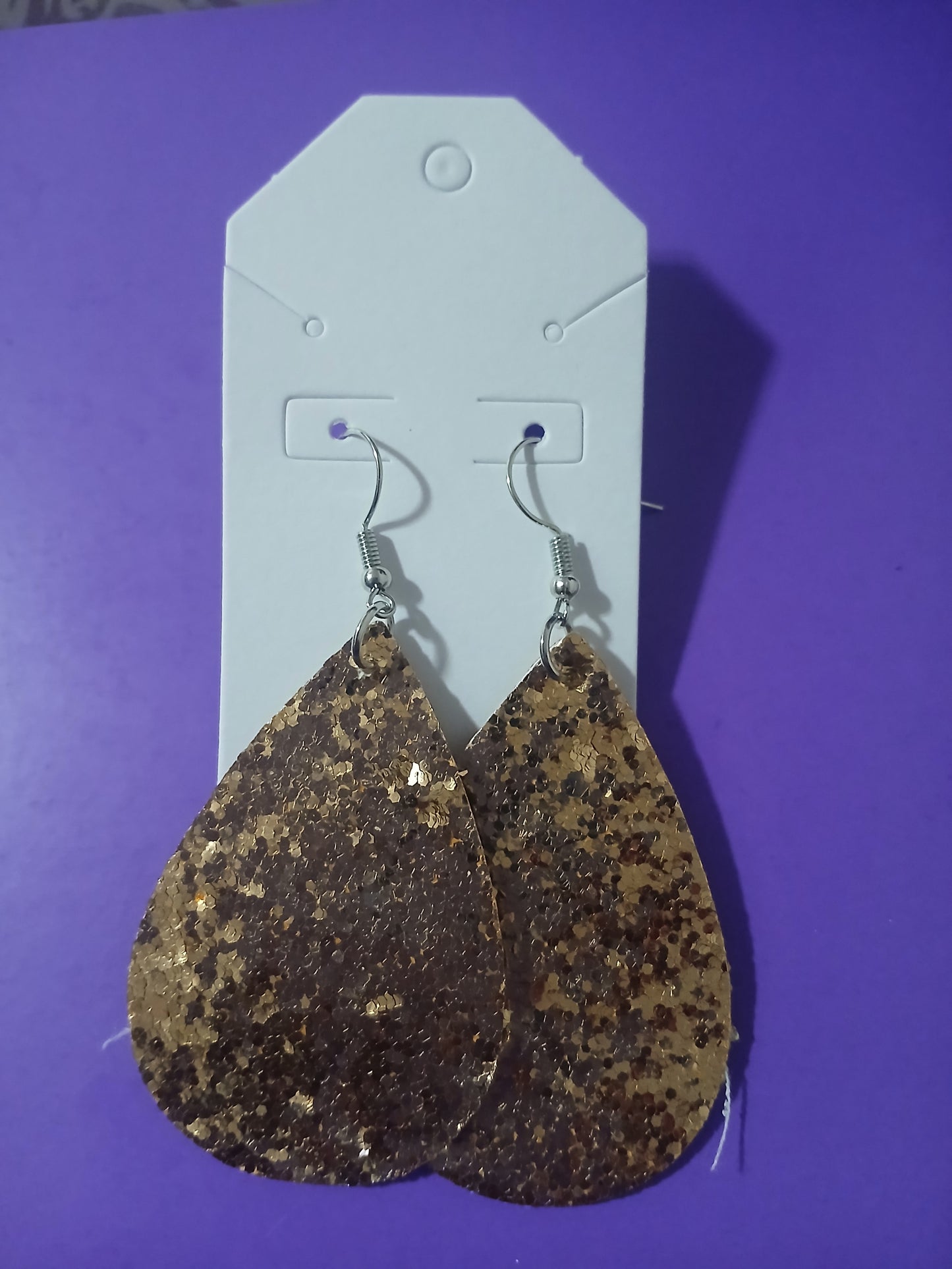 Gold Sparkling Earrings