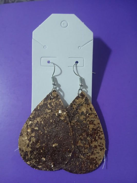 Gold Sparkling Earrings
