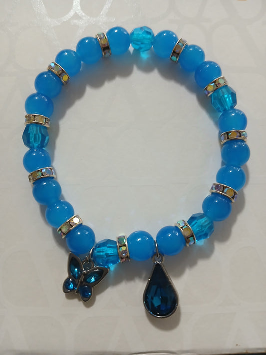 Ocean Blue Charm Bracelet