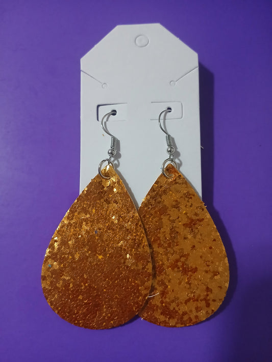 Golden Sparkling Earrings