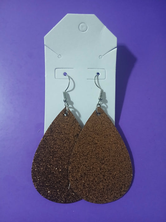 Brown Sparkling Earrings
