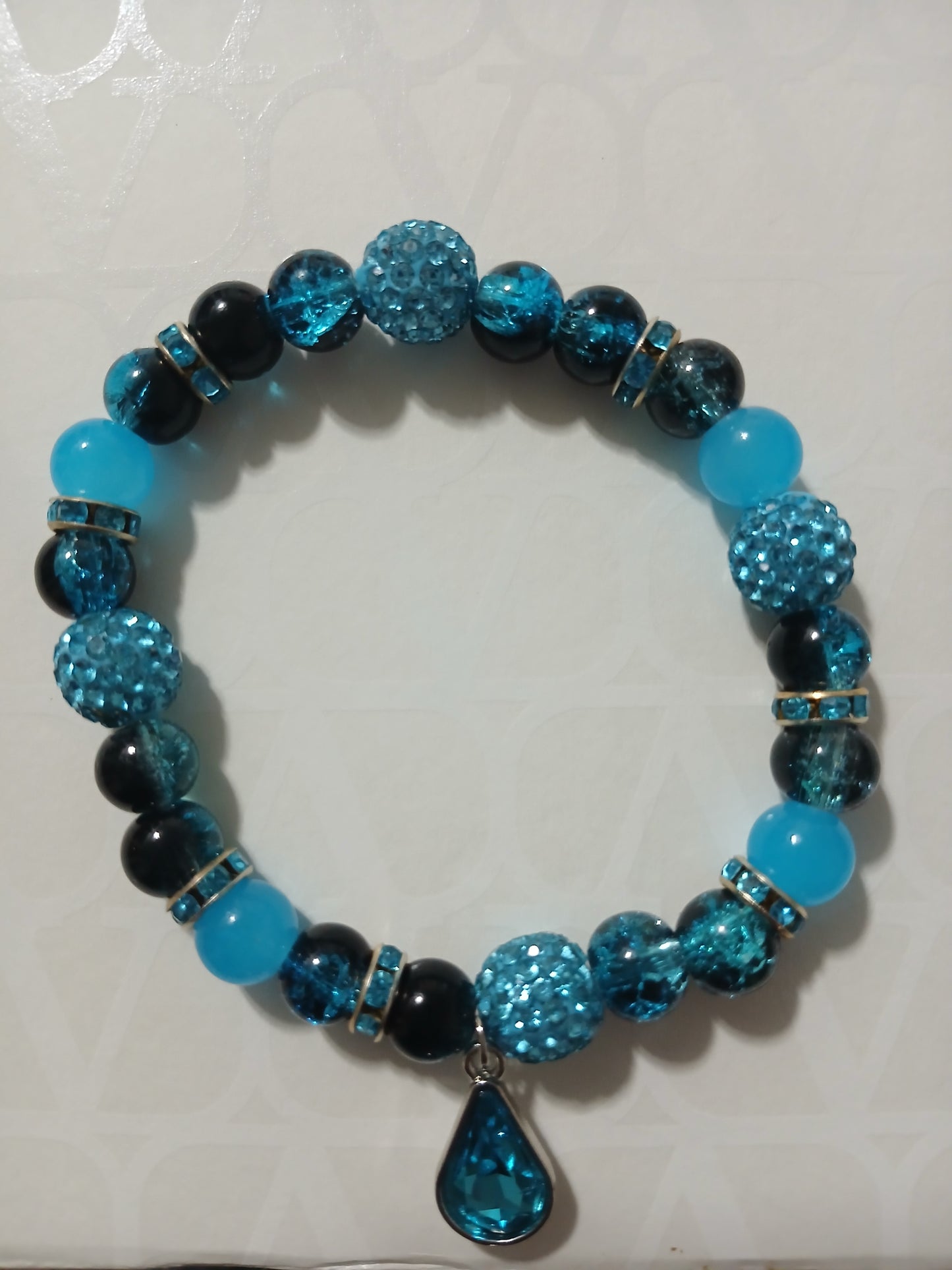 Aqua Blue Bling Bracelet
