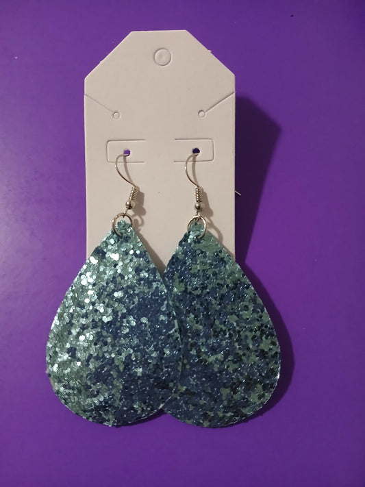 Ice Blue Sparkling Earrings