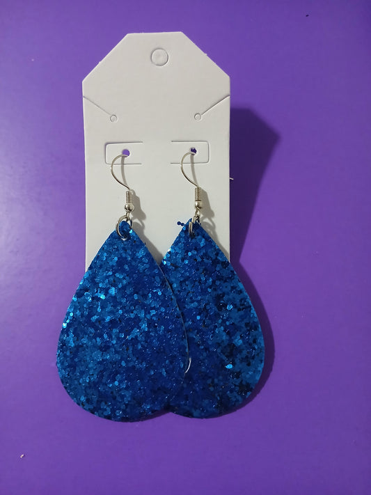 Royal Blue Sparkling Earrings