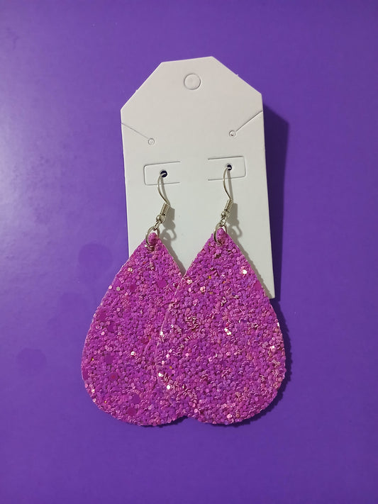Purple pink Confetti Sparkling Earrings