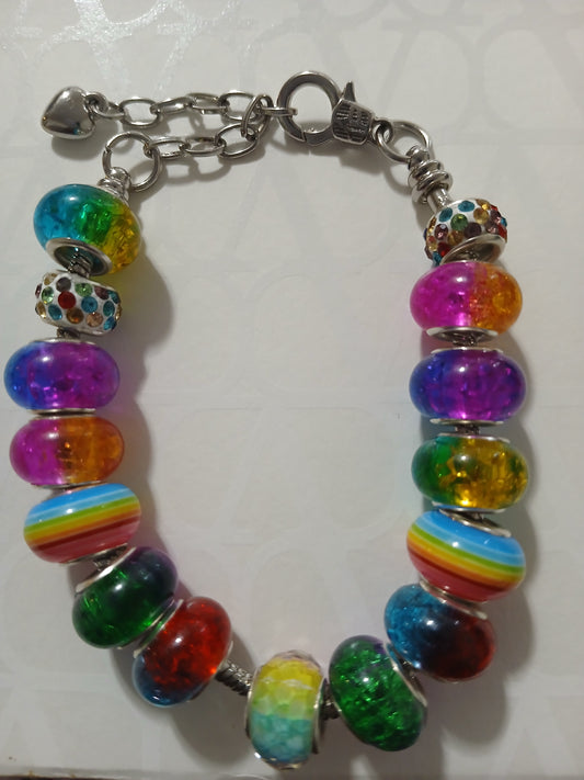 Taste The Rainbow Pandora Style Bracelet