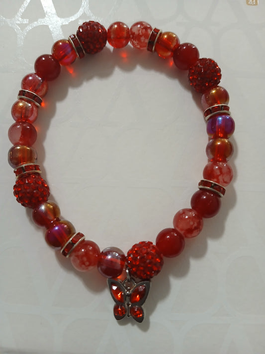 RED Velvet Cheesecake Bling Bracelet