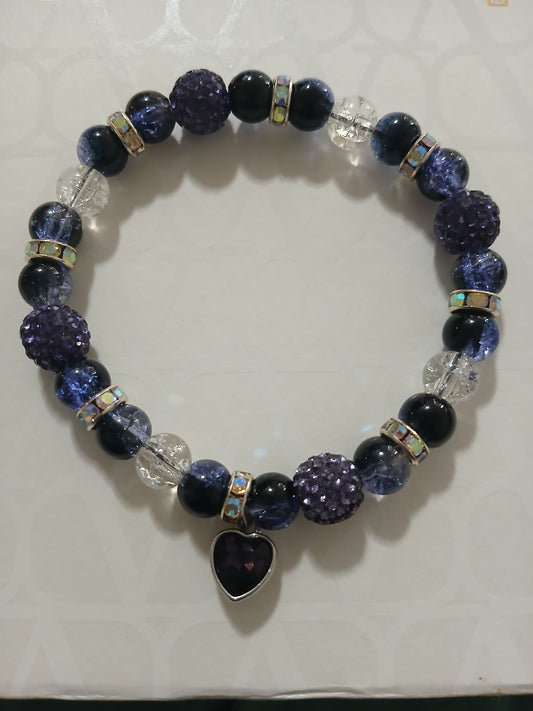 Grape Blueberry Bling Bracelet