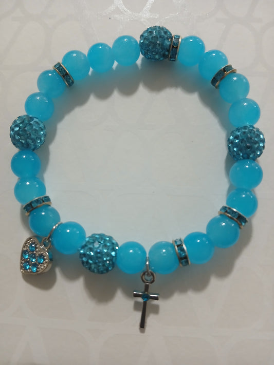 Fountain Blue Bling Bracelet